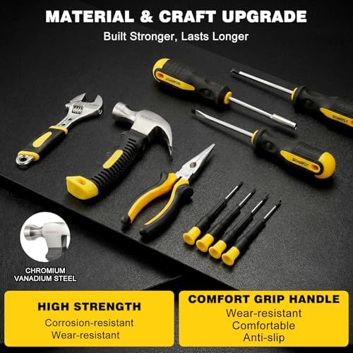 157-Piece Tool Set, 8V Cordless Drill Set, Hand Tool Kit for Men and Women