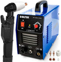 Biltek 50Amp Non-Pilot Arc Plasma Cutter, Dual Voltage 110V/220V with Pre-Attached 110V US Plug, 1/2 Inch Cut, Blue