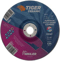 Weiler 58321 7 x 1/8 Tiger Ceramic Type 27 Cut Off/Grind Combo Wheel CER30T 7/8 A.H. (Pack of 25)