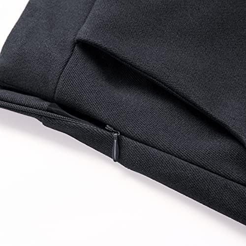 IDEALSANXUN Womens Plaid Wool Skirts Elastic Waist A-Line Pleated Tartan Long Skirts