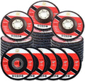 50 Pack 4 1/2 Inch Flap Disc Angle Grinder Sanding Disc Type 29 Flap Discs Premium High Density Jumbo 40 Grit Flap Sanding Disc (Type 29-40 grit)