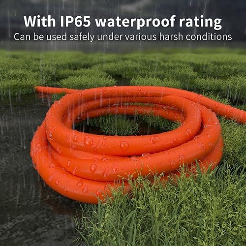 HUANCHAIN 6FT 12 Gauge Extension Cord Orange, Outdoor Electric Cable