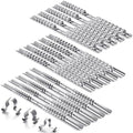 Tandefio 15 Pcs Metal Socket Rails Set Socket Organizer Holder 16 Clip on Rail Tool Organizer Storage, 1/4-inch, 3/8-inch, 1/2-inch