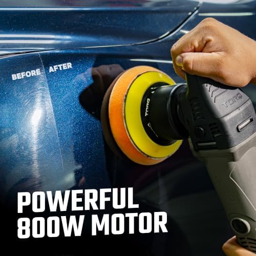 Chemical Guys BUF503 TORQX Random Orbital Polisher (Safe for Cars, Trucks, SUVs, & More) 700W, Orbit 8mm, 4.7 lb