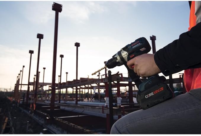 Bosch GSB18V-975CB25-RT 18V Brushless Lithium-Ion 1/2 in. Cordless Connected-Ready Hammer Drill Driver Kit with 2 Batteries (4 Ah) (Renewed)