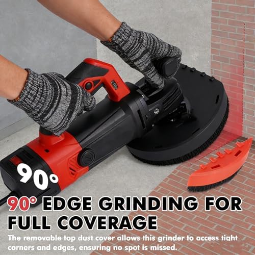 7-Inch Concrete Floor Grinder, 2200W Powerful concrete sander Machine