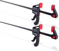 POWERTEC 71597 36 Inch Bar Clamps with Spreader, Trigger Clamps for Woodworking, One-Handed Carpenter Quick Clamp Sets for Gluing, Wood Clamps for Woodworking Tools, 2 pack