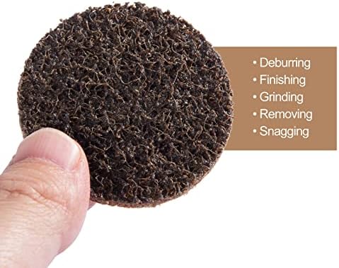 S SATC 25PCS Quick Change Disc, 2 Inch Sanding Discs Surface Conditioning Disc for Die Grinder Surface Prep Strip Grind Polish Burr Finish Rust Paint Removal (Coarse)