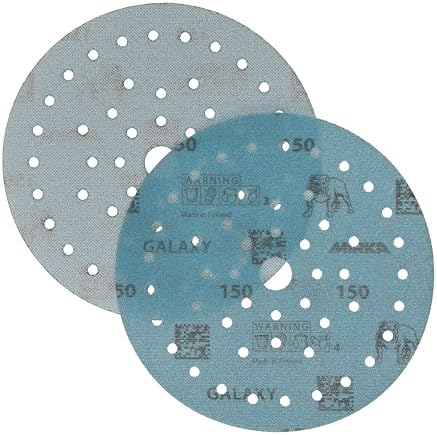 Mirka Galaxy Multifit Sandpaper 6 inch Grit 150 50 Discs Pack