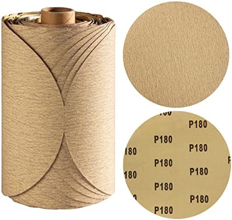 100 PCS 6 inch PSA Sanding Discs 180 Grit Self Adhesive Sandpaper