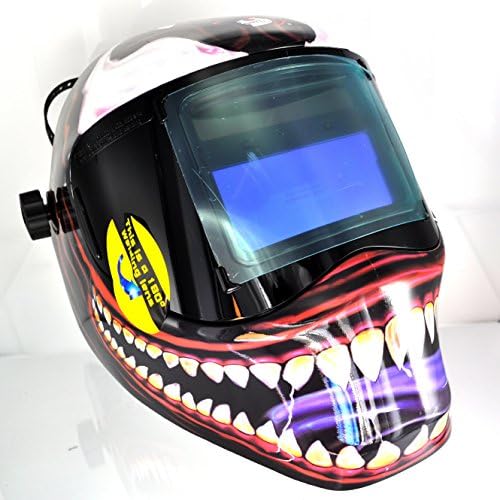 Save Phace Auto Darkening Welding Helmet Kannibal RFP 40VizI2 Series - Ear to Ear Vision Welder Hood Grinding Mask with 4.3 x 3.5 Inch Internal Adjustable ADF for MIG/MAG/TIG/Plasma - 4 Sensors Solar