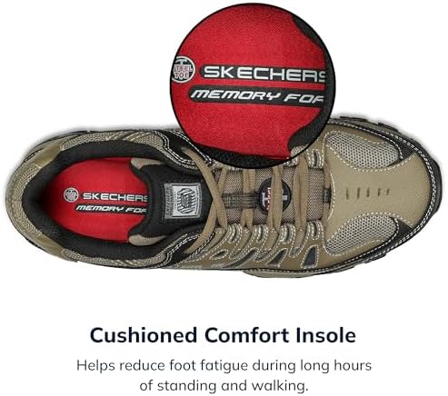 Skechers Men's Cankton Steel Toe Lace Up