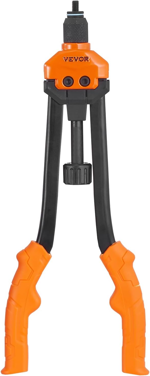 VEVOR 16" Rivet Nut Tool, Labor-Saving Rivnut Tool Kit with 13PCS Metric & SAE Mandrels, 186PCS Rivet Nuts,M3, M4, M5, M6, M8, M10, M12, 1/4-20, 5/16-18, 3/8-16,1/2-13, 8-32, 10-24 with Carrying Case