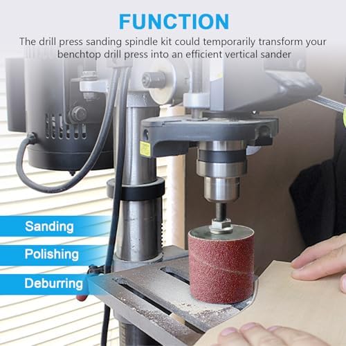 2’’ Drill Press Sanding Spindle Kit,Spindle Sander Drum Kit