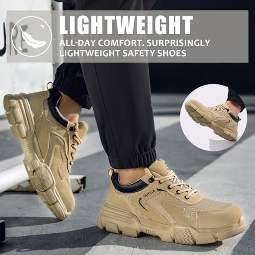 Steel Toe Shoes for Men Puncture Resistant Mens Safety Work Shoes
