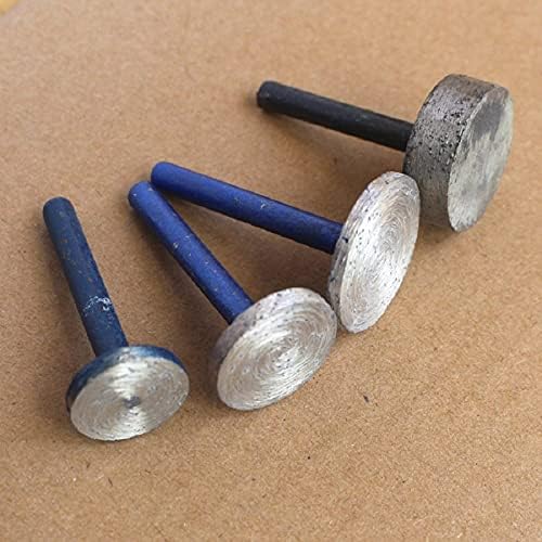 5pcs 46# Cylindrical Diamond Grinder Head T Wheel Sintering Mounted Points for Stone, 6mm Shank Carving Grinding,D25X5