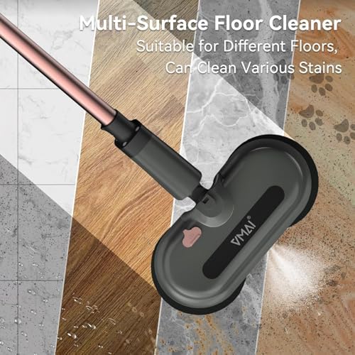 Cordless Electric Mop, Electric Floor Cleaner with Floor Cleaning Solution