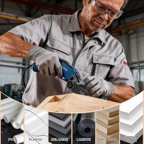Oscillating Saw Blades, Diagtree 115PCS Titanium Oscillating Multitool Blades for Metal, Wood and Plastic, fit Dewalt Milwaukee Ryobi Fein Dremel Bosch Rockwell M Kita Porter(Titanium, 115)