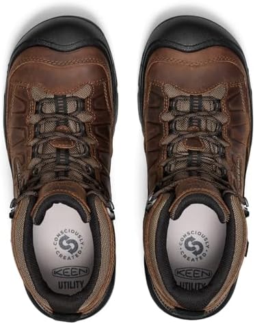 KEEN Utility Men's Targhee IV Waterproof Work Boot (Carbon Toe)