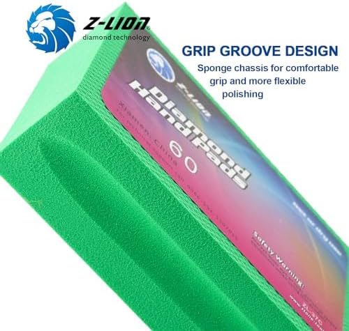 Z-Lion Diamond Hand Polishing Pads Electroplated Grit 60 for Glass Stone