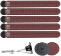 150Pcs 2 inch R-Type Quick Change Aluminum Oxide Surface Conditioning Sanding Discs Set 80 Grit with Adapter & Backing Pad