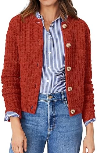 PRETTYGARDEN Women's Fall Lightweight Cardigan Sweaters