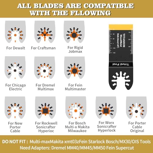 Trivd Frol 10 PCS Titanium Multitool Blades Metal Cutting