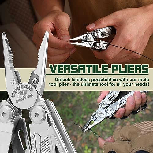 MOSSY OAK 19-in-1 Multitool Pliers Stainless Steel Self-Locking