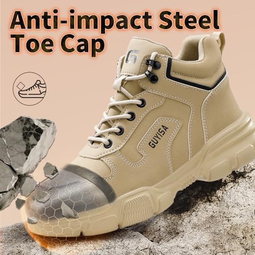Steel Toe Shoes for Men Puncture Resistant Mens Safety Work Shoes