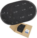HUAALIUCHE 20" Sanding Screen Discs - Mesh Floor Sanding Screen - Black Silicon Carbide - for Wood Floors (10 Pack, 60 Grit)