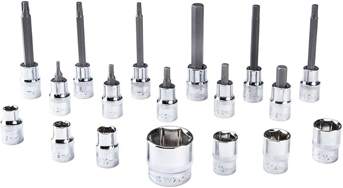 Park Tool SBS-1.3 Socket and Bit Set Socket and Bit Set SBS-1.3 | 18-Piece Chrome Vanadium Bike Repair Socket & Bit Set with 3/8" Drive