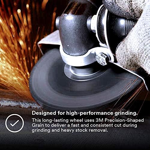 3M Silver Depressed Center Grinding Wheel, 87453, 36+, T27
