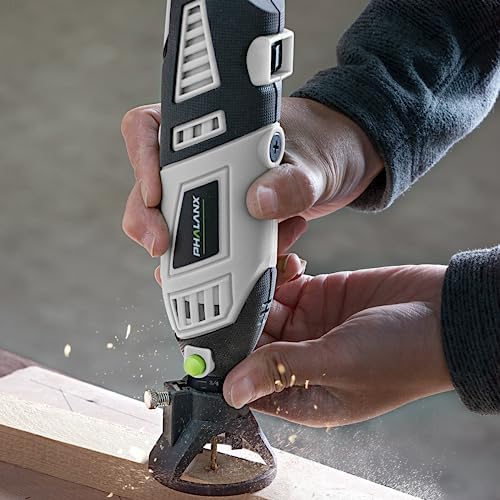 PHALANX 180W Rotary Tool Kit, 1.5-Amp 6 Variable Speed with Flex Shaft, 8000-35000RPM Rotary Multi-Tool& 213pcs Accessories Kit, Power Multiuse Set (Renewed)