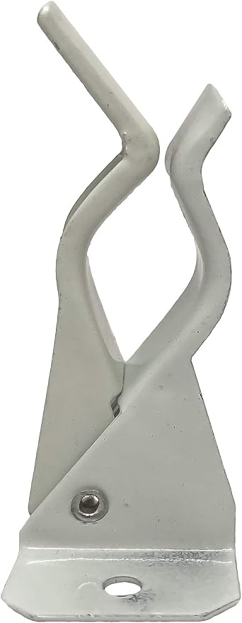 Black Duck Brand White Spring Grip Clamps, Mop and Broom Clamp Holder for Shovel, Rake, Broom, Mop, Etc. (4, Standard)