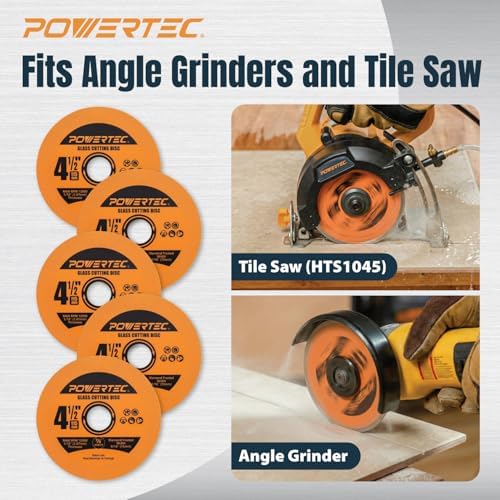 POWERTEC Glass Cutting Disc for Angle Grinder (14030-P5)