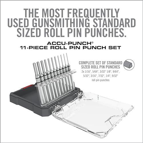 Real Avid 11-Piece Pin Punch Set - Portable All-in-One Punch Set with Storage Case - Choose Between Roll Pin, Standard or Brass and Steel Set