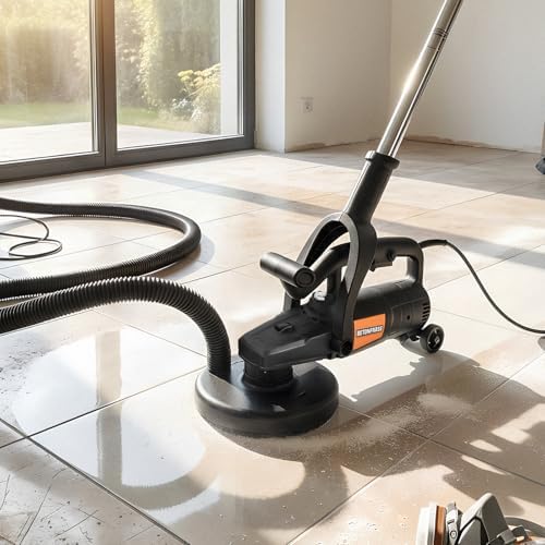 7 Inch Concrete Grinder with Extendable Rod, 3800W Grinding Machine