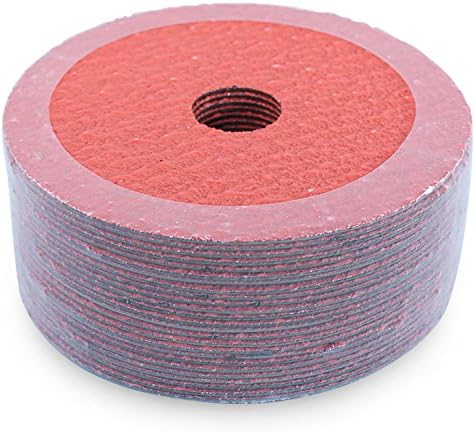 BHA 4.5" x7/8" Ceramic Resin Fiber Discs, 60 Grit - 25 Pack