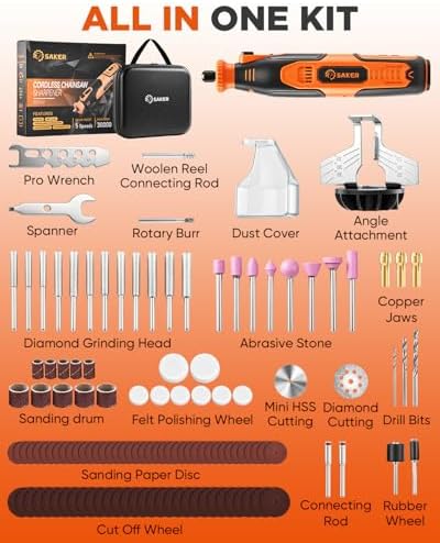 Saker Electric Chainsaw Sharpener Kit,Chain Saw Sharpener Tool
