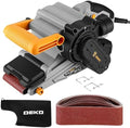 Belt Sander Corded: DEKOPRO 8.4A Belt Sander Handheld with Dust Bag & 2 Metal C Clamps, 1010W 3×21-Inch Power Belt Sanders with Variable-speed Control for Woodworking