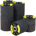 S SATC 100 PCS Flap Discs 4 1/2 for Angle Grinder 60 Grit Grinding Wheels