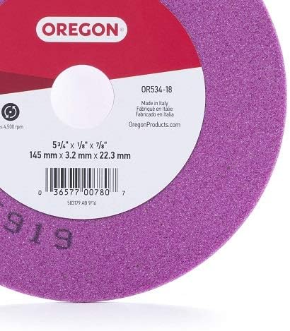 Oregon OR534-18A Grinding Wheel, 5-3/4-Inch by 1/8-Inch