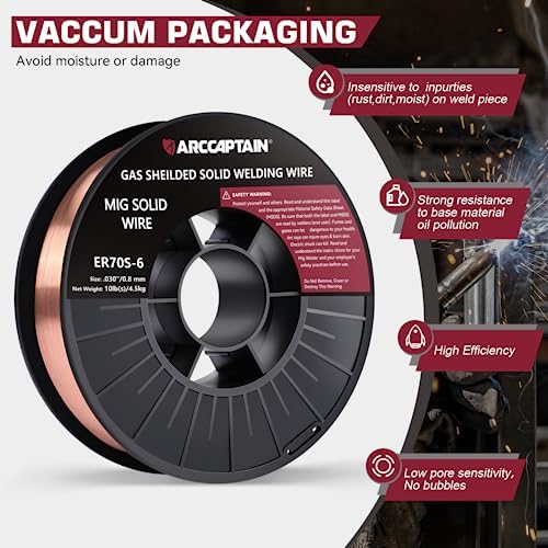 ARCCAPTAIN MIG Welding Wire ER70S-6 .030" 10LB x 2