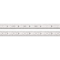 Starrett Full Flexible Steel Rule with Satin Chrome Finish, Quick Reading, and Inch Graduation - 5R Graduation, 6" Length, 1/64" Thickness - C305R-6