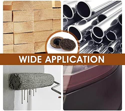 S SATC 25PCS Quick Change Disc, 2 Inch Sanding Discs Surface Conditioning Disc for Die Grinder Surface Prep Strip Grind Polish Burr Finish Rust Paint Removal (Coarse)