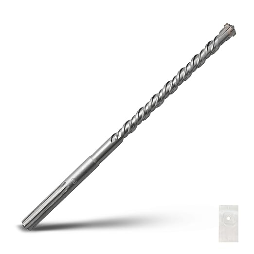3/4 x 15 inch SDS Max Rotary Hammer Drill Bit, 19x380mm Carbide Tip Masonry Drill Bit,Concrete Drill Bit for Masonry, Brick, Stone, Concrete (Length :380mm / 15 inch, 19mm (3/4 in) Diameter)