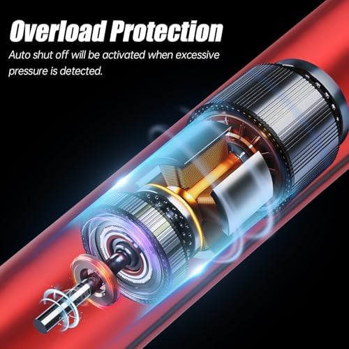 Reciprocating Detail Sander with 8pcs Sanding Head 3 Speed Adjustable Colorful Cordless USB Charging Electric Pen Sander with 12 Sheet Self-Adhesive Sandpaper and Storage Box