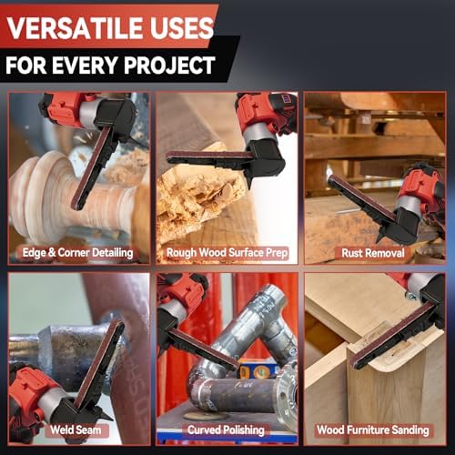 Brushless Cordless Belt Sander for Milw-aukee 18V Batteries(No Battery)