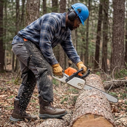 NORTIV 8 Men's Composite Toe Work Boots Side Zipper