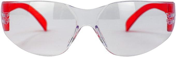 BISON LIFE Clear Safety Glasses – ANSI Z87.1 Scratch & Impact Resistant Wrap Around Eye Protection Goggles for Men & Women